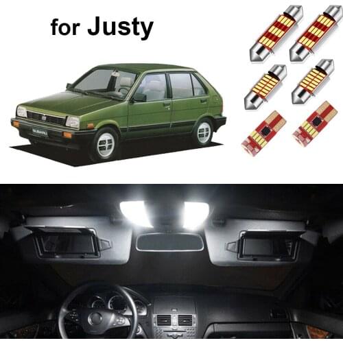 10pcs Canbus Car Led Interior Light Kit for Subaru Justy 1989 1990 1991 1992 1993 1994 Car Light Accessories Dome Map Lamp