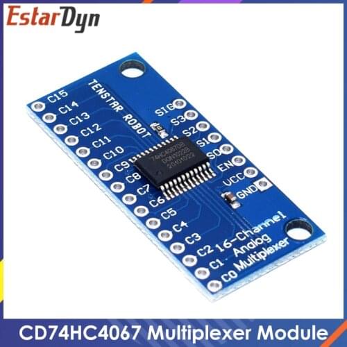 10pcs/lot CD74HC4067 16-Channel Analog Digital Multiplexer Breakout Board Module