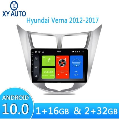 2.5D HD Tempered Touch Screen Car Radio 9 Inch Android 10 Car GPS Video Player For Hyundai Verna 2012-2017 Radio WIFI Navigation