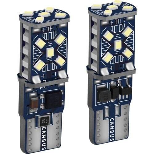 2Pcs W5W T10 LED Canbus Light Bulbs for Audi BMW VW Mercedes Car Interior Dome Light Trunk Lamp Parking Lights Error Free 12V