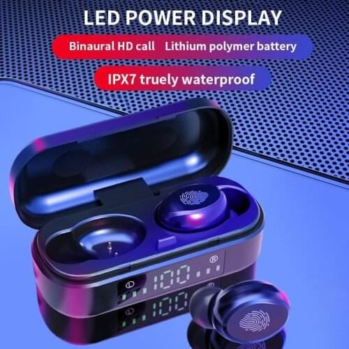 7D Stereo TWS 5.0 Earphone Touch Wireless Bluetooth Earphones IPX7 Waterproof Headphones CVC8.0 Noise Canceling Earbuds With Mic