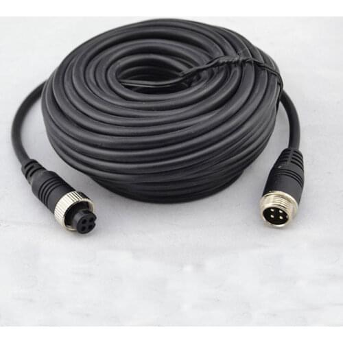 Vehicle mounted monitoring 10M Aviation head interface Video cable 10meter Truck camera extension cord 4-core wire