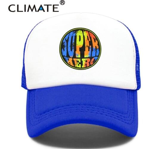 CLIMATE Super Hero Trucker Cap Hat New Funny Super Hero Hip Hop Cool Caps Mesh Baseball Cap Hat for Women Girl Youth Men