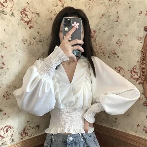 Elegant Blouse Women Long Sleeve Chiffon Bandage Blouse Female Office Lady Korean Top Spring Autumn Womens Clothing