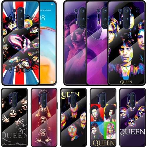 Tempered Glass Cover Music legend Queen For Oneplus 9R 9 8T 8 Nord Z 7T 7 Pro 5G Shockproof Shell Phone Case Capa