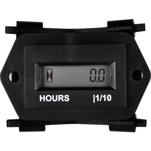 Digital Hour Meter for Lawn Mower Generator Motocycle Farm Tractor Marine Compressor Outboards Chainsaw and Other AC/DC