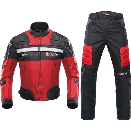 DUHAN Motorcycle Jacket Men Motocross Riding Jacket Windproof Protective Gear Off-Road Racing Motorbike Clothing Chaqueta Moto