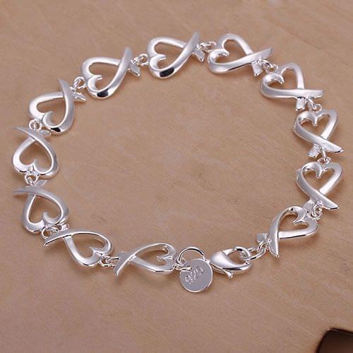 H177 925 Delicate Silver Color Bracelets For Women Charm Fashion Jewelry Seatangle Bracelet /agnaixua Aytajqaa
