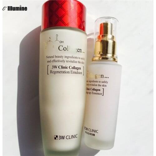 Sets 50ml Collagen Firming-up Essence + 150ml Regeneration Emulsion Lifting Tighten Ageless Serum Anti Aging Powerful