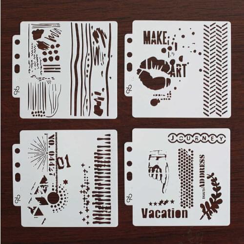 Paint Wall Lip Layering Hollow Stencil Stamping Scrapbooking Embossing Painting Wall Pre-drawing Ruler Masking Spray Template