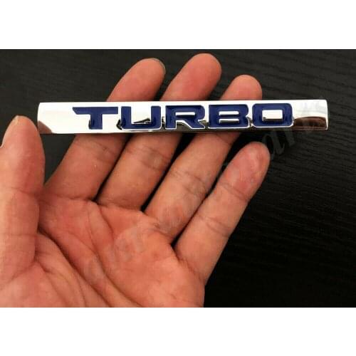 Metal Chrome Blue Turbo Car Trunk Emblem Badge Decal Sticker i VTEC 370 220