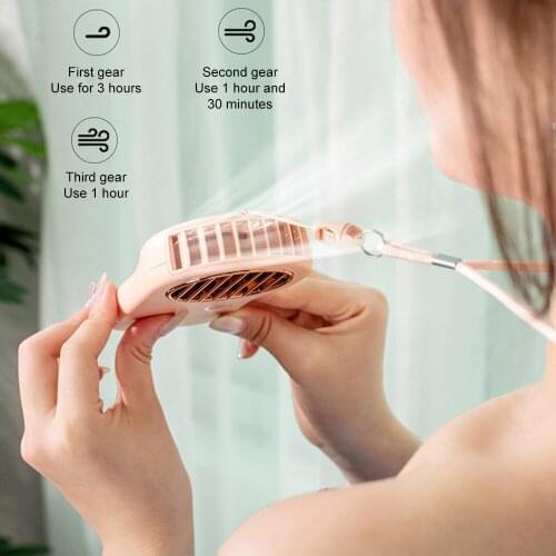 Mini Fan Neck Fan USB Rechargeable Fan handheld portable Mute Sports Fan for Home Outdoor Ventilador Portatil Abanicos small Fan