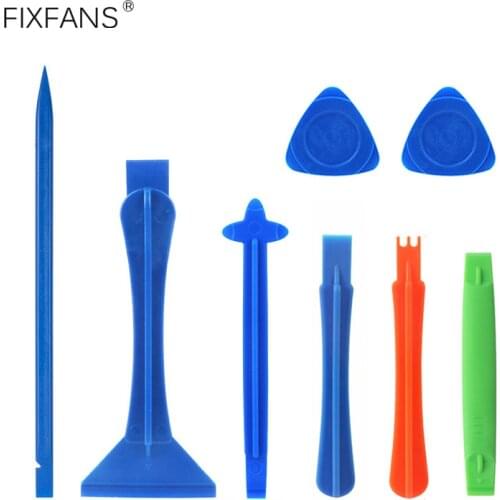 8Pcs Plastic Spudger Set Phone LCD Screen Prying Tool with Guitar Picks for iPhone iPad MacBook Laptop Opening Repair Tools Kit