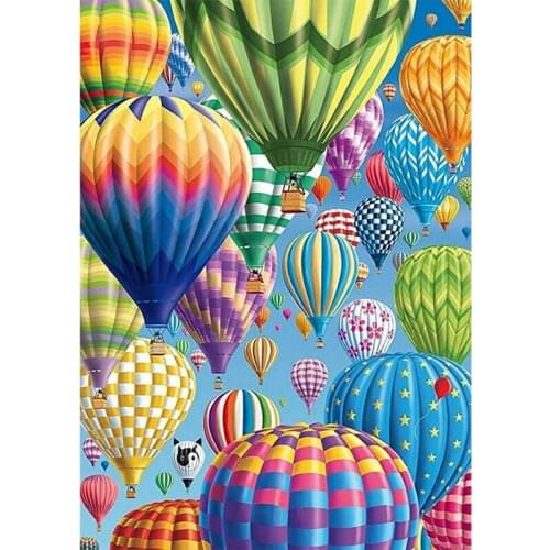 BMBY-Diamond Painting Kits for Adult, Rainbow Balloon Diamond Art Full Drill Crystal Rhinestone Embroidery Pictures Painting