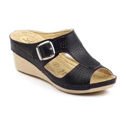 Overhead Lina 1558 Wedges Female Slippers Home and Outdoor Slipper