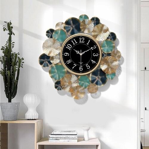Chinese Style Wall Clock Large Art Living Room Luxury Silent Creative Wall Clock Mechanism Reloj De Pared Home Decoration DG50WC