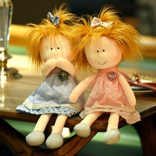 New Cute cartoon Little sister Plush dolls girl in the skirt Doll Kids girls toys Children Birthday Christmas gifts 35cm/45cm