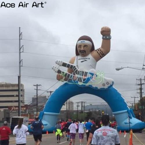 New design Character occupational air model,inflatable singer with guitar,inflatable Guitarist arch model for sale