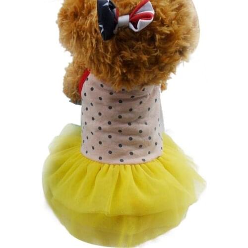 Clothes for Dogs Pet Dog Dress for Chihuahua Classic Snow Princess Lace Wedding Dresses Clothing for Small Dogs -30