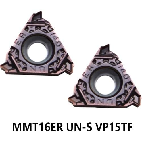 Threading Carbide Inserts MMT 16ER UN pitch 1.2 1.4 1.6 1.8 2.0 mm VP15TF Lathe for Steel Stainless Cast Iron CNC