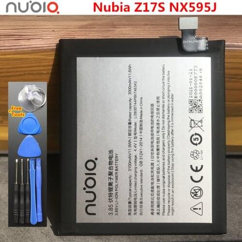 Nubia Original 3100mAh Li3930T44P6h746342 Mobile Phone Battery For ZTE Nubia Z17S Z17 S NX595J