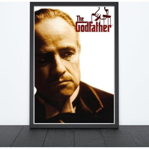 The Godfather (1972) Poster American Crime Film Marlon Brando Al Pacino James Caan Richard Castellano Movie Print Art Gift