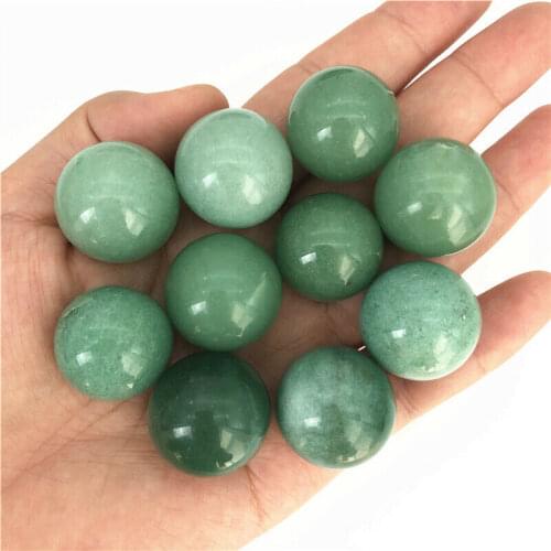 1pc 22-23mm Natural Green Aventurine Crystal Sphere Quartz Ball Healing Decor Gift Natural Quartz Crystals