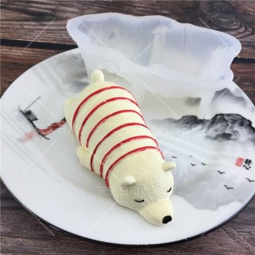 Bear Shape Silicone Fondant Cake Decorating Mold Chocolate polymer Clay Mould Animal Cake Tool For Bakeware