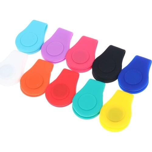 Silicone Golf Hat Clip Ball Marker Holder with Strong Magnetic Pocket Edg Belt