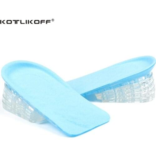 KOTLIKOFF Silicone Gel Height increase Woman Insoles Elevator insoles Soles for shoes Men and Women Shoe foot pad inserts