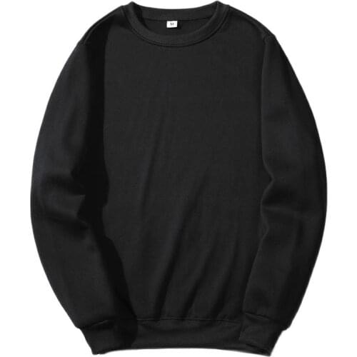 Sweatshirts,Sweatshirt,Hoodies,Autumn, Solid Color, Round Neck, Long Sleeve Clothing, Loose, Elastic Waist Youth All-Match Trend