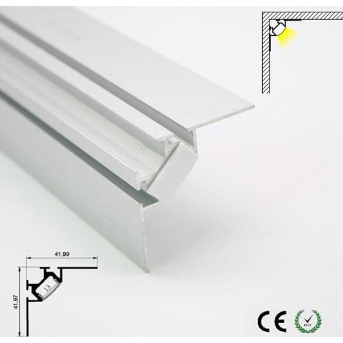 High quality aluminum led channels recessed stair lights in LED lamp stair lighting fixtures indoor used customized length ok