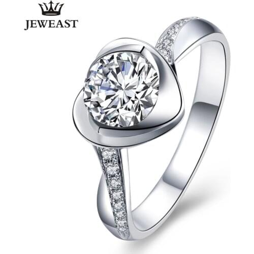 XZ Natural diamond 18K gold Pure Gold Ring Real 18K gold Solid Gold Ring Trendy Classic Party Fine Jewelry Hot Sell New 2019