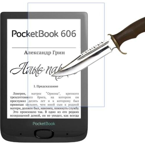6 inch Tempered Glass Film Screen display Protector for pocketbook 606 PB606 Ebook reader Ereader