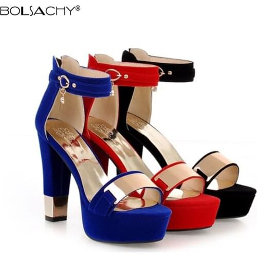 Summer Ladies Sapatos Mulher Schoenen Vrouw High Heels Chaussure Femme Zapatos Mujer Sandals Women Shoes Sandalias Femme 33-45