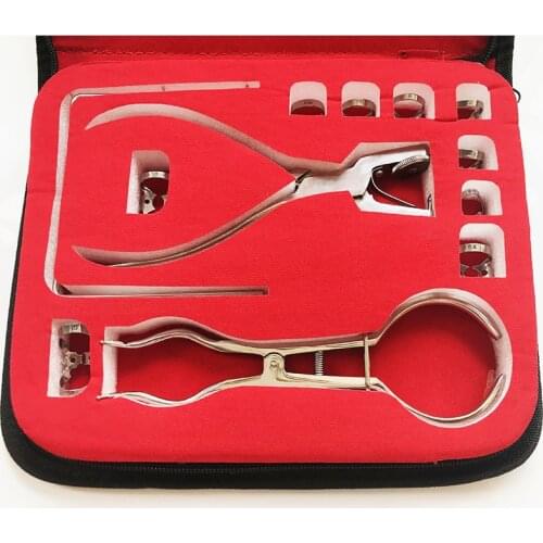 1 Set Teeth Care Dental Puncher Perforator Dental Dam Hole Puncher Pliers for Dentist Rubber Dam Puncher Lab Orthodontic Tools