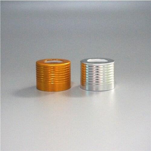 20-500pcs Essential Oil Bottles Cap 5-100ml Circle Cover Dropper Lid Metal Size18/410 Gold/silver Thread Ring Lid Glass Bottle