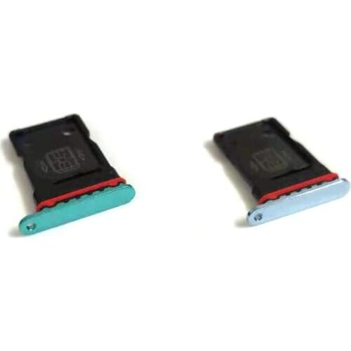 8T Sim Cards Adapters For Oneplus 8T One Plus Dual Tray Socket Slot Holder Chip Drawer Replace Repair Housing Parts