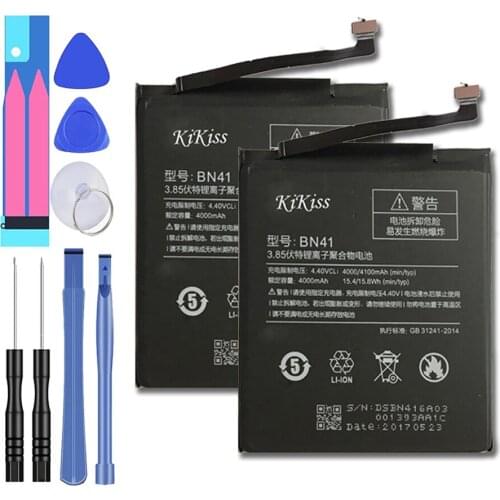 For Xiao Mi Red mi Note4 Note4X BN41 Battery For Xiaomi Redmi redmi Note 4 / Note 4X MTK Helio X20 4000mAh Replacement Battery