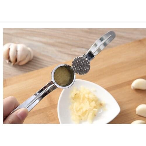 Zinc alloy stainless garlic press, garlic twister, kitchen hand cut, tamp and squeeze garlic mash, garlic masher, garlic tamper
