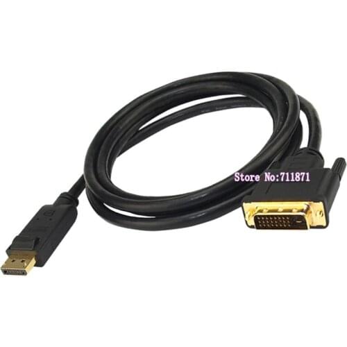 1.8M DisPlayPort to DVI Cable DP to DVI Line DisplayPort DP to DVI TV projector Monitor DP to DVI 24+1 Male Video Wire
