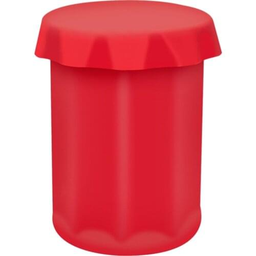 Quality 1Pcs Large Red Ice Cup Silicone Big Ice Cube freeze DIY Shot Glass Ice Cup Maker Mold for Cool Summer Beer Vodka Cold Dr