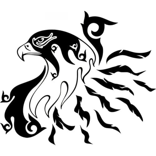 Beautiful Predator Eagle High Quality Sticker Car Window Decoration Personality Pvc Waterproof Decal Black/white, 18cm*15cm