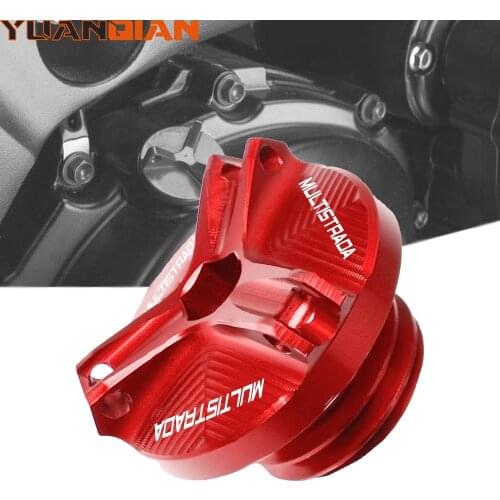 M20*2.5 CNC Motorcycle Engine Oil Filler plug Cover For Ducati Multistrada 1200/1260/1200S/1100S/1100 EVO Oil CUP Oil Fill Cap