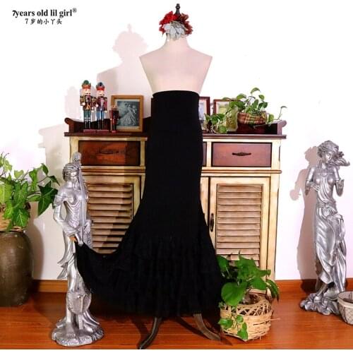 Girls Fiamenco Dress Women Dallroom Waltz Dance Costumes Foxtrot Wear 4ESS24