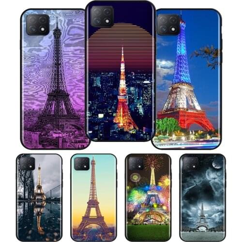Romantic Eiffel Silicone For OPPO AX7 A1K A94 A93 A92S A73 A72 A53S A52 A32 A31 A12E A11X A9 A5 2020 Soft Phone Case
