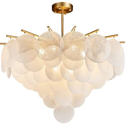 Luxury Modern Chandeliers For Living Room Fashion Villa Hotel Indoor Lighting Fixture Gold Home Decoration Glass Pendant Lamps