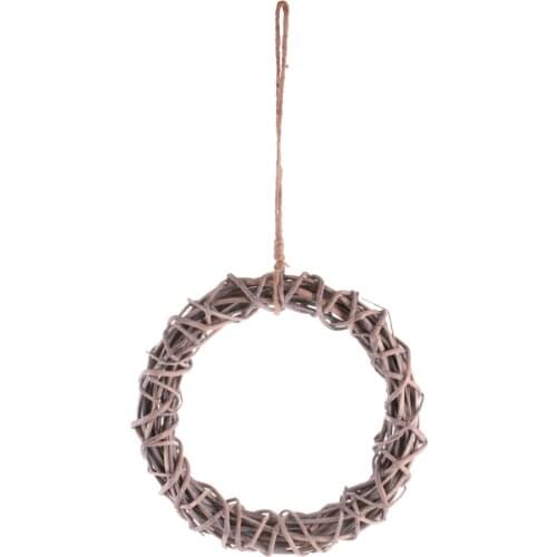 Shabby Chic Wicker Home Outdoor Garden Party Hanging Decor Round/Heart/Star