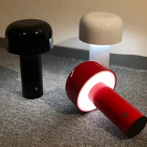 Modern Mushroom Table Lamps Bedroom Bedside Childrens Room Study Hotel Desk Light Simple Desktop Decor Table Lights Fixtures