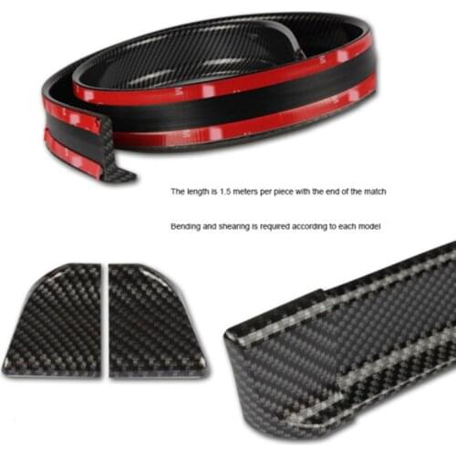 1.5M Car-Styling 5D Carbon Fiber Spoilers DIY Refit Spoiler For Volkswagen VW Golf 4 6 7 GTI Tiguan Passat B5 B6 Jetta MK5 Polo